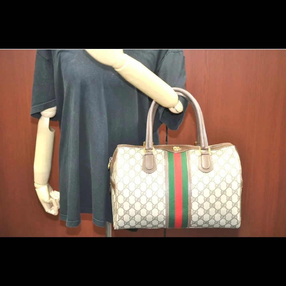 Gucci Cherry Line Web Boston Bag size 30 ( no sling ) - Picture 12 of 16